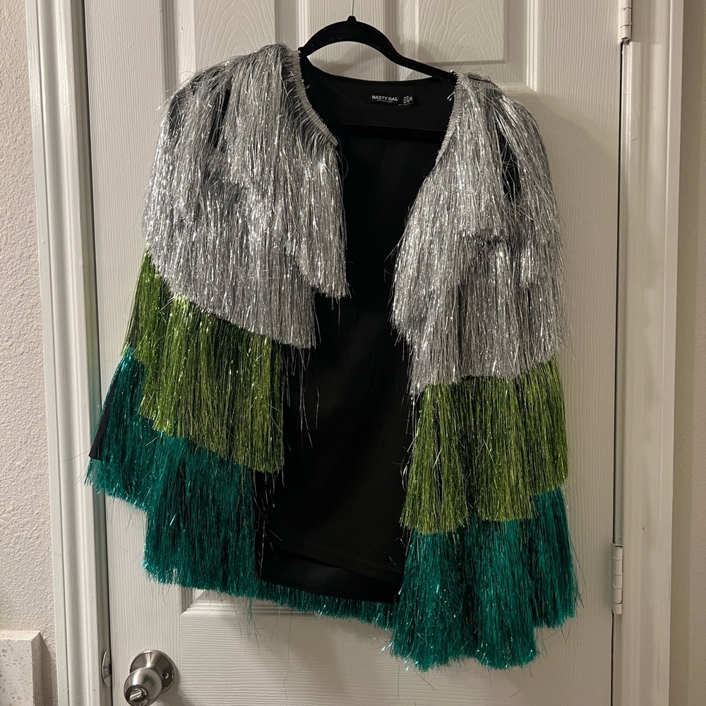 Nasty Gal tinsel jacket